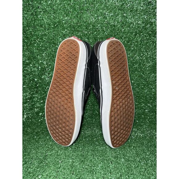 Vans Classic Slip On Asher Black White Skate Shoes Sneakers Women's Size 8 - Picture 8 of 9